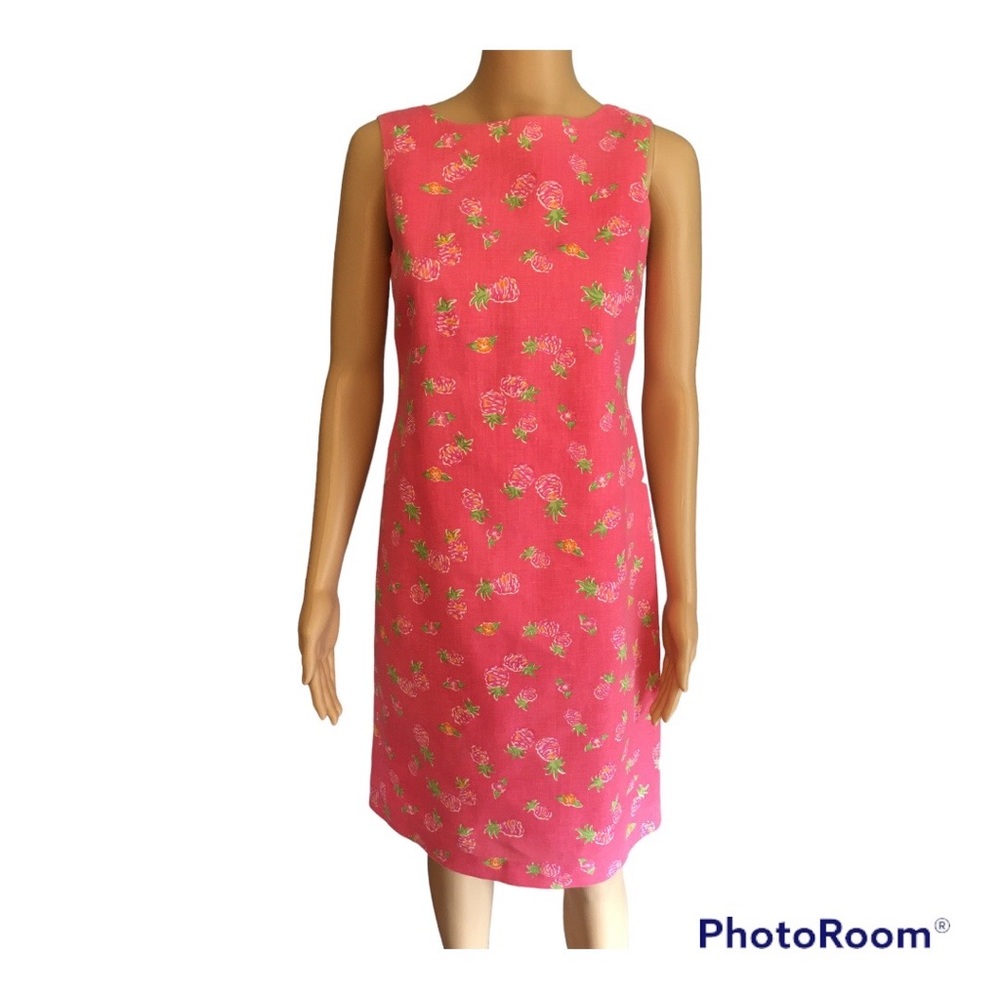 Talbots vintage lined shift dress with elbow sleeve cardigan in Size 2p